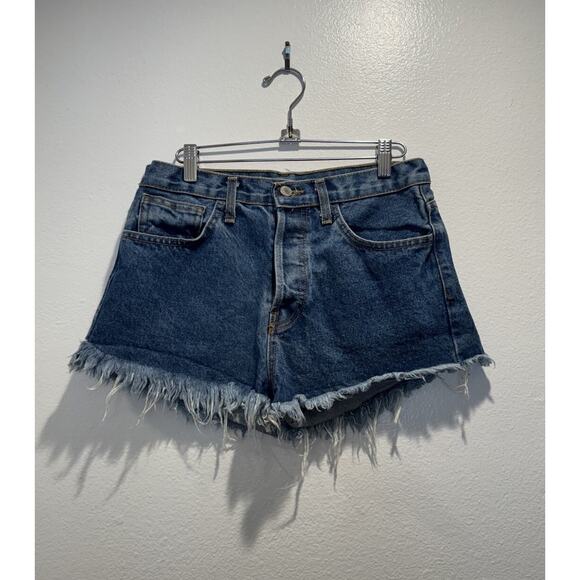 John Galt Pants - Melville John Galt Shorts High Rise Button Fly Cut Off Denim Distressed Boho